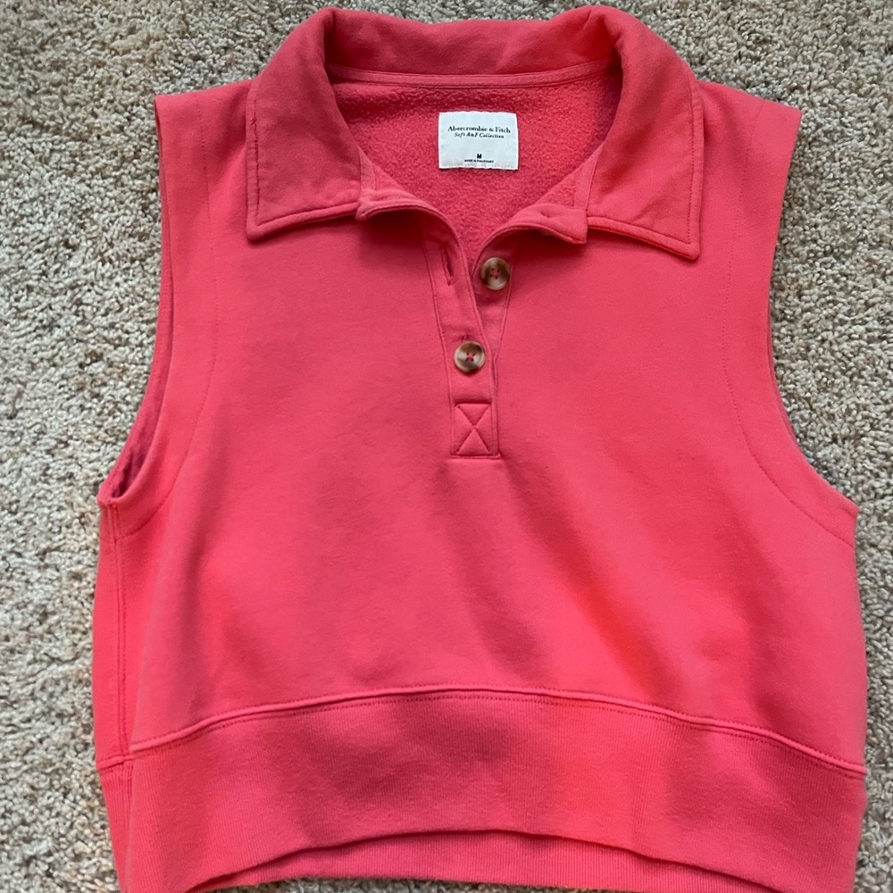 Abercrombie & Fitch Pink Polo Tank